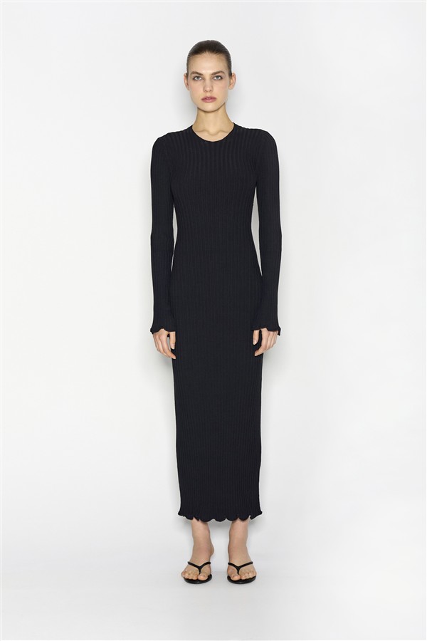 NR HIDDEN GEM KNITTED DRESS BLACK