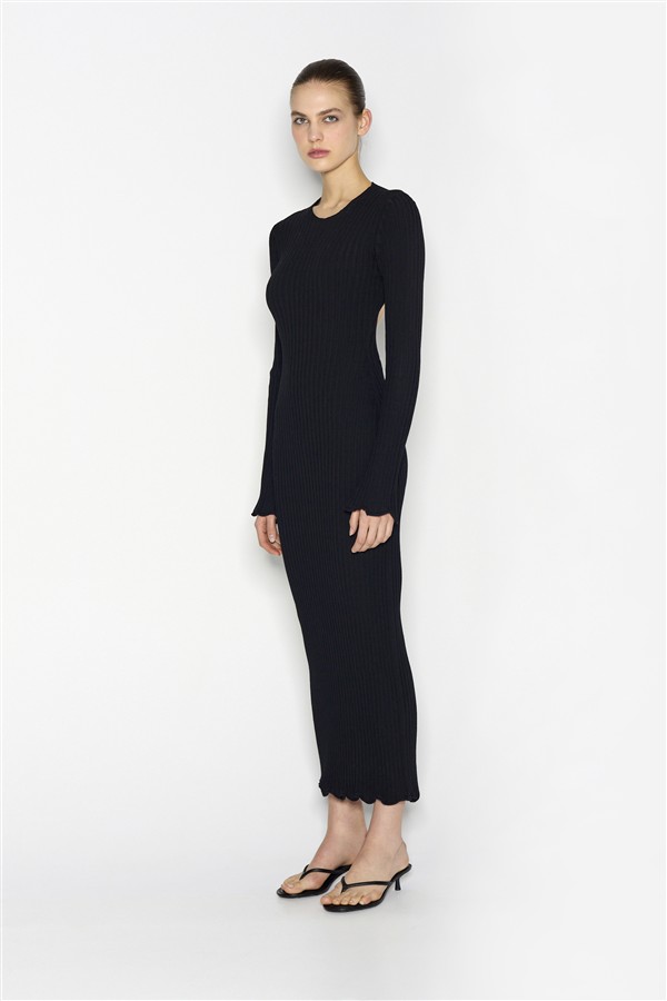 NR HIDDEN GEM KNITTED DRESS BLACK
