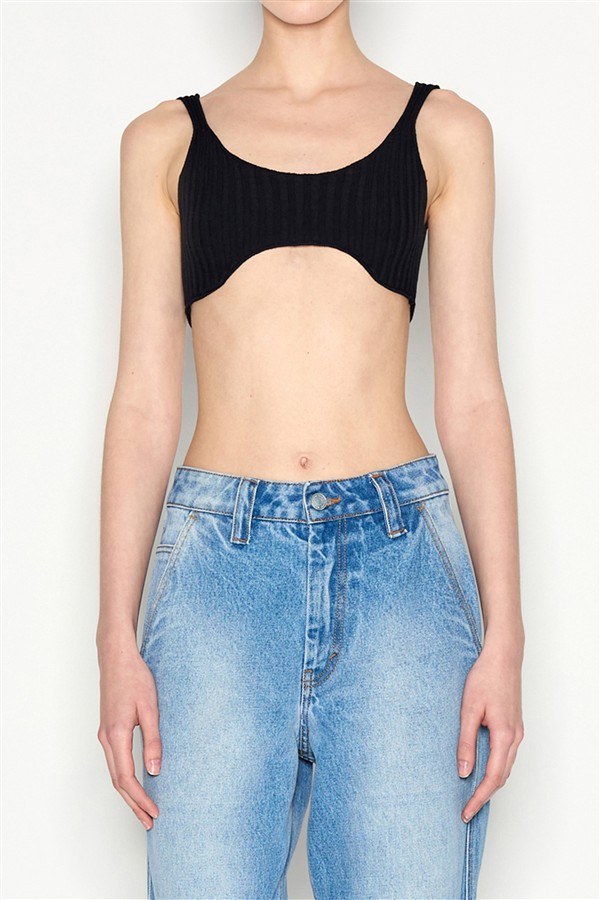 NR HIDDEN GEM KNITTED TOP BLACK
