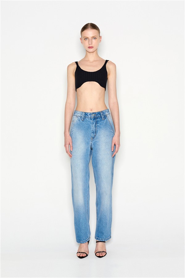 NR HIDDEN GEM KNITTED TOP BLACK
