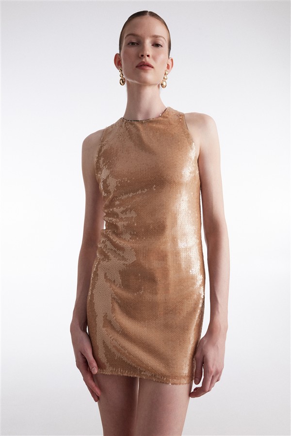 NR HOT SUN MINI DRESS SAND
