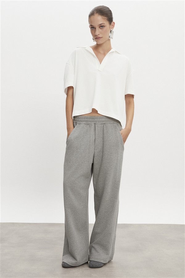 NR JAZZ POLO BLOUSE M/W OFF WHITE