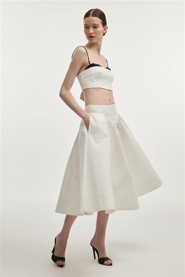 NR LETICIA SKIRT WHITE