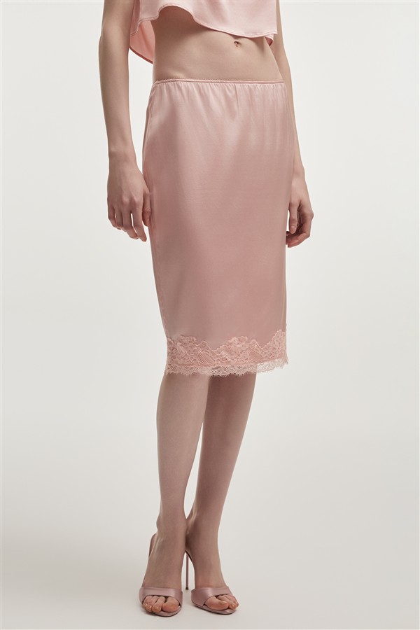 NR NAIA MIDI SKIRT PINK