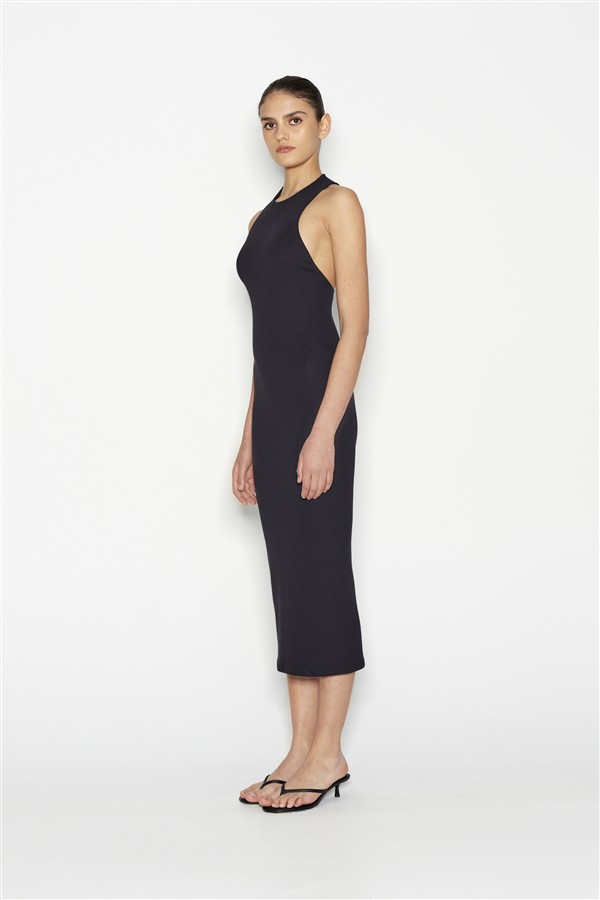 NR OASIS MIDI DRESS BLACK