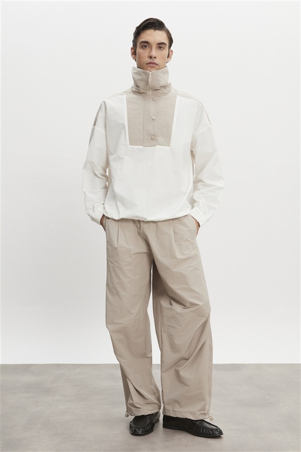 NR PAOLO WIND ANORAK MAN WHITE-GREIGE