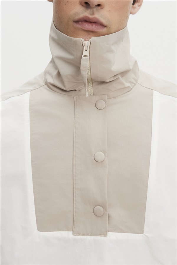 NR PAOLO WIND ANORAK MAN WHITE-GREIGE
