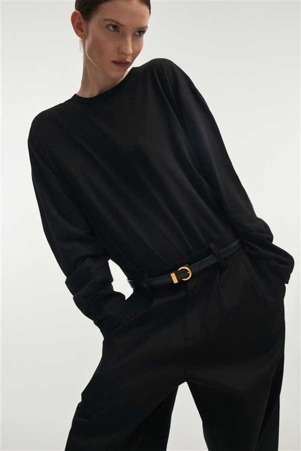 NR ROCKY LEATHER BELT BLACK