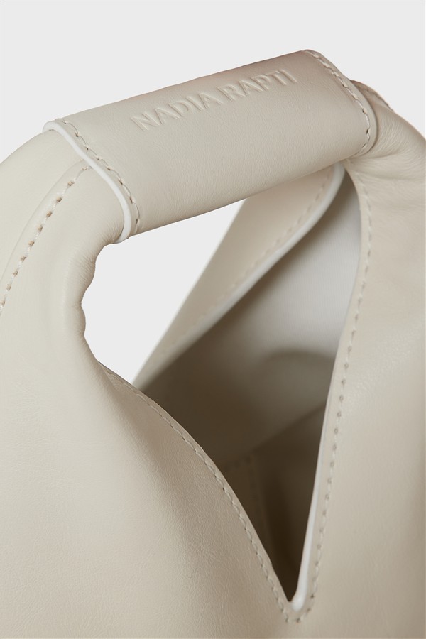 NR SIENA LEATHER BAG OFF WHITE