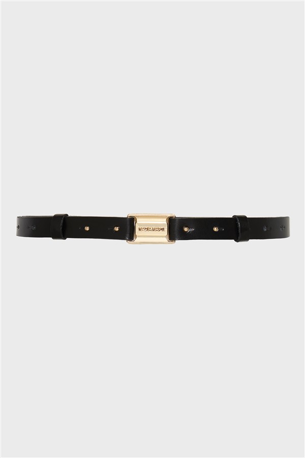NR SIMONE LEATHER BELT BLACK