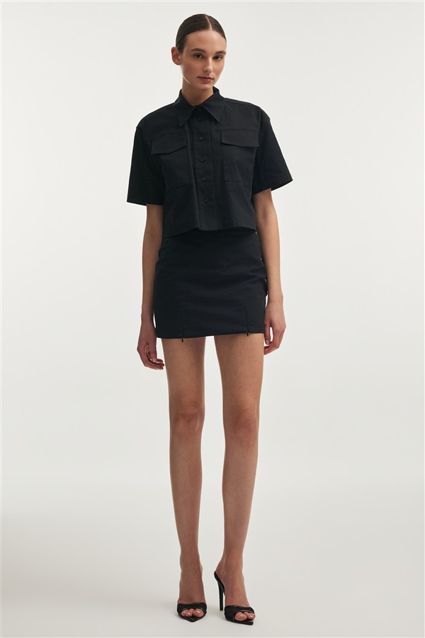 NR STILL LIFE MINI SKIRT BLACK
