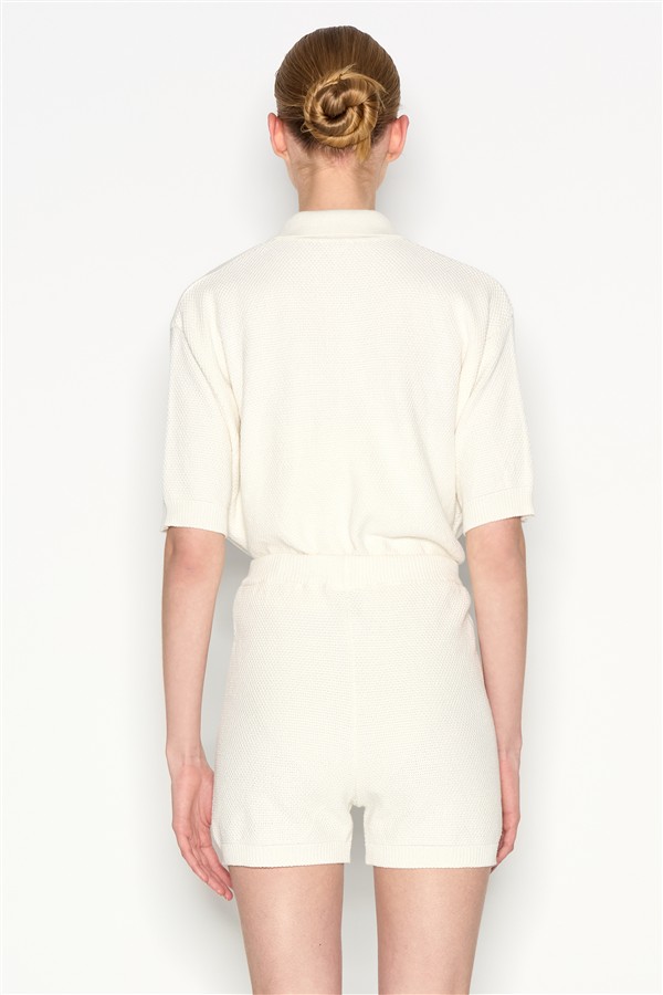 NR SUNFLARE KNITTED SHORTS ECRU
