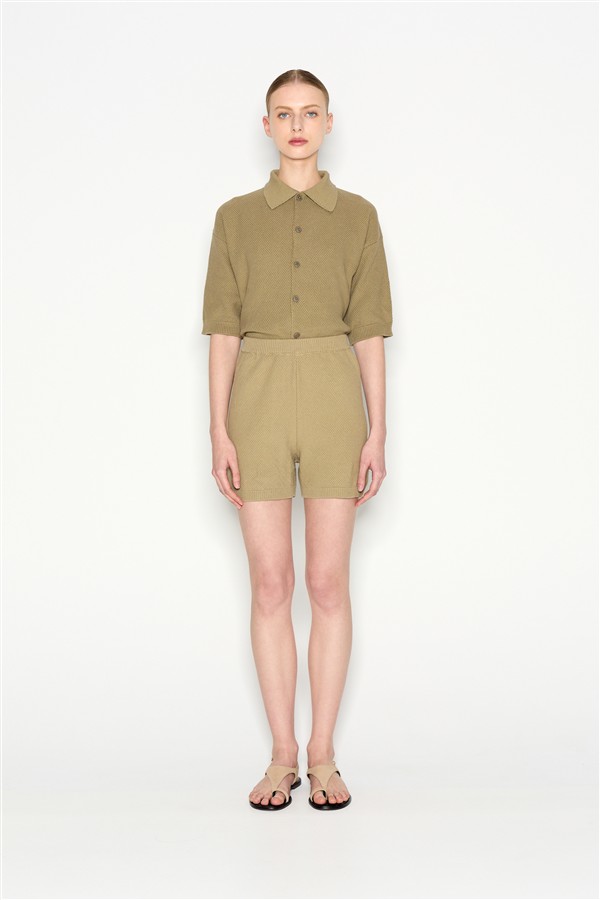 NR SUNFLARE KNITTED SHORTS KHAKI