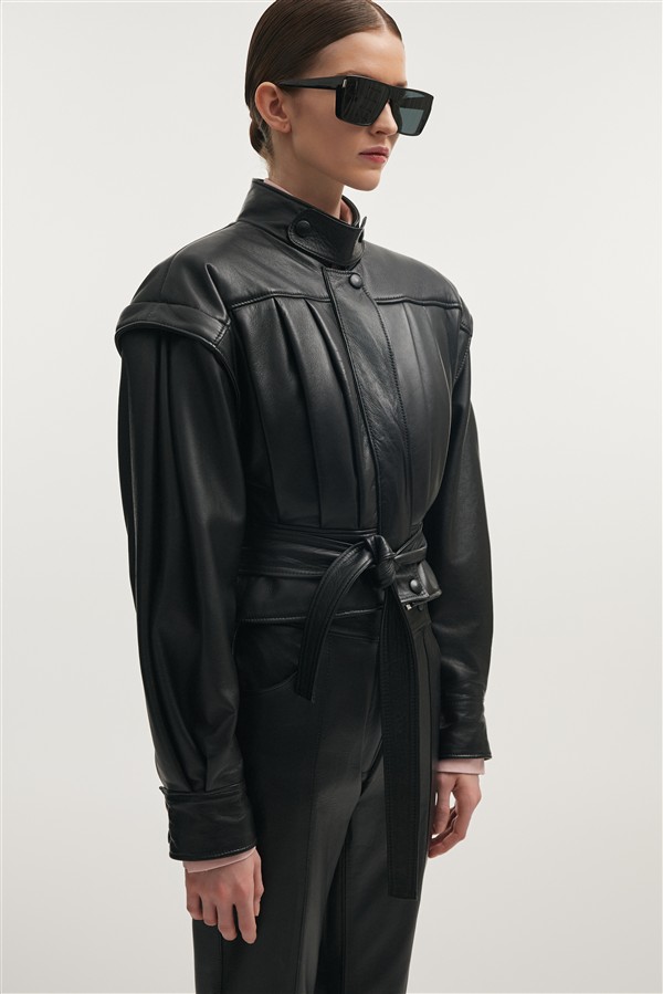 NR TEMPEST LEATHER JACKET BLACK