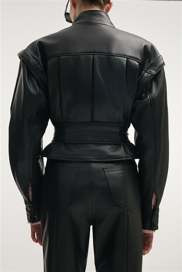 NR TEMPEST LEATHER JACKET BLACK