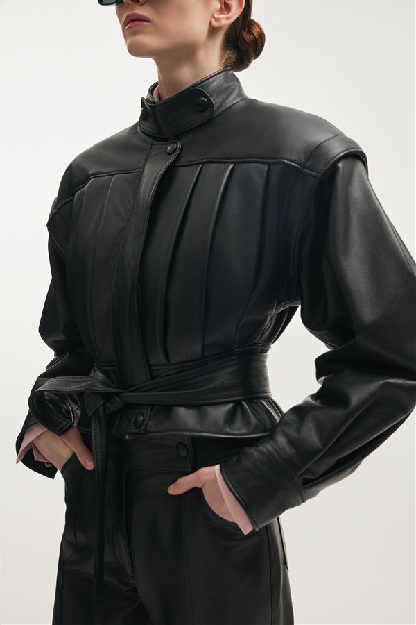NR TEMPEST LEATHER JACKET BLACK