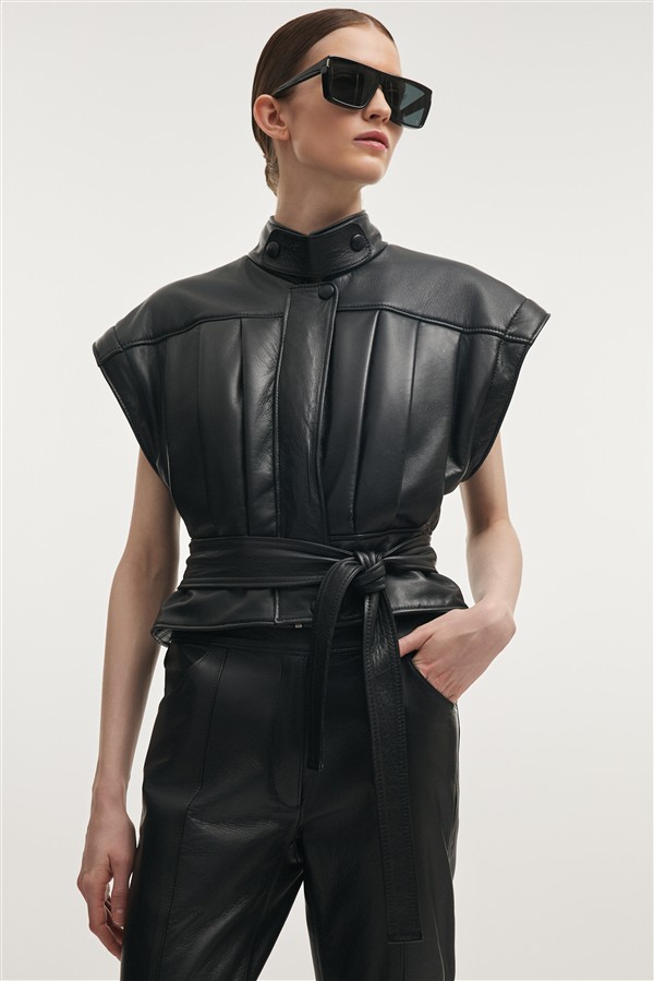 NR TEMPEST LEATHER JACKET BLACK