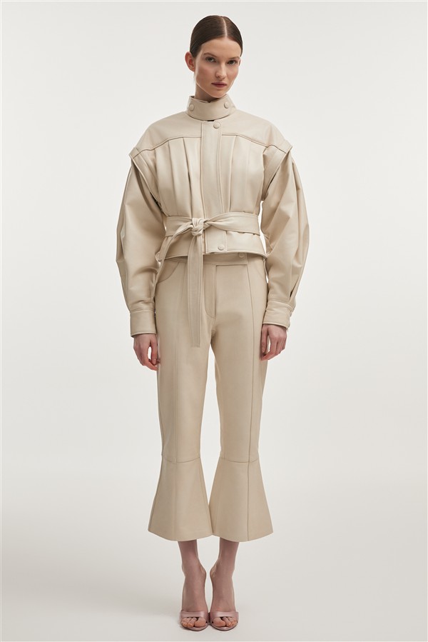 NR TEMPEST LEATHER JACKET WHITE