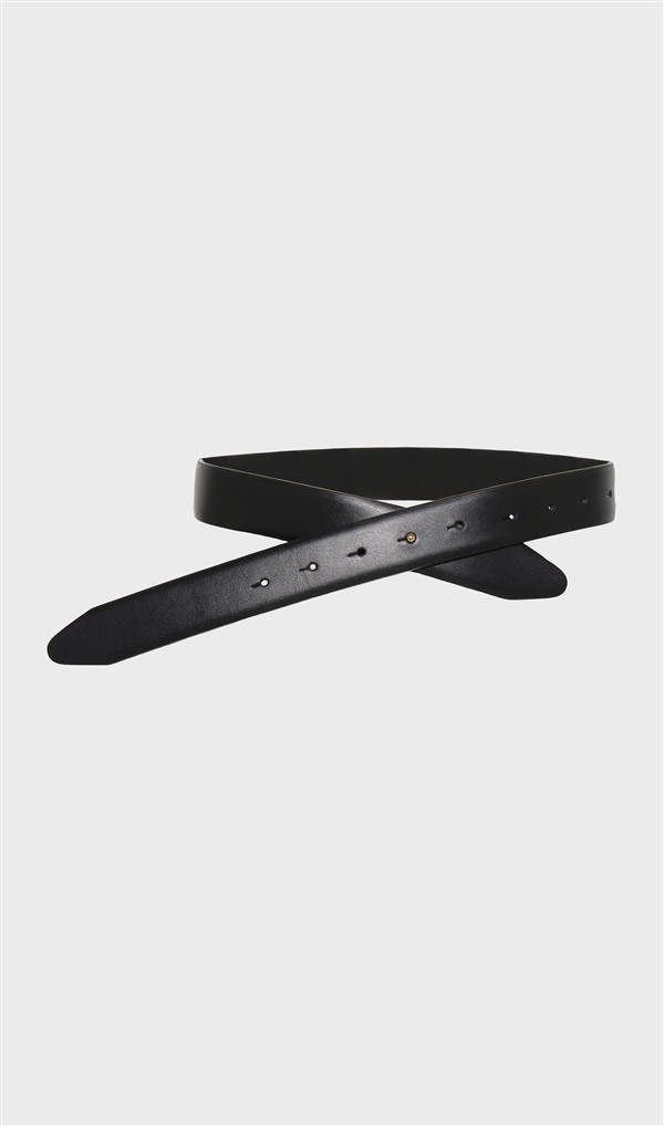 NR THEA LEATHER BELT BLACK
