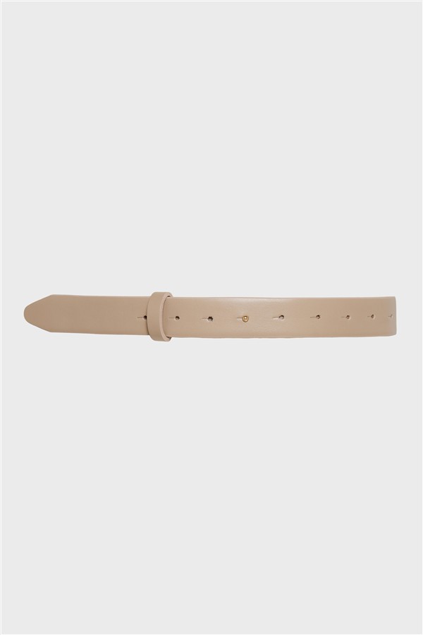 NR THEA LEATHER BELT GREIGE