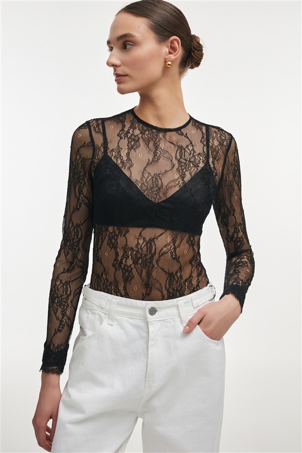 NR VEIL BODYSUIT BLACK