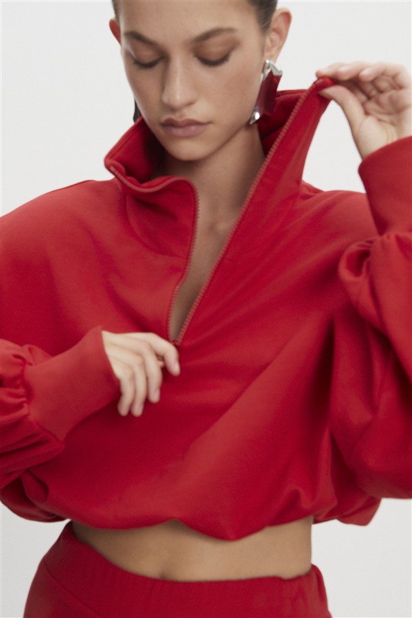 NR ZEN BLOUSE RED