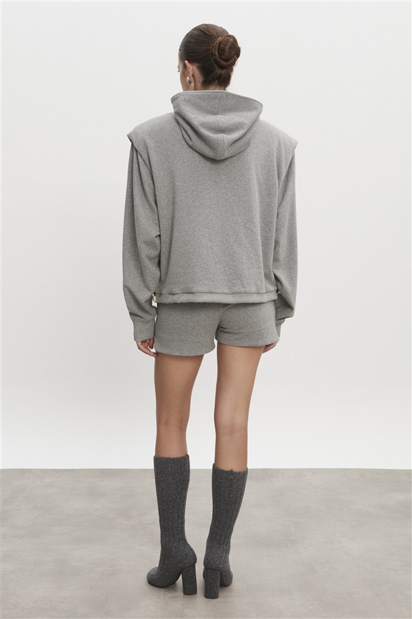 NR ZEN JACKET WOMAN GREY-MELANGE