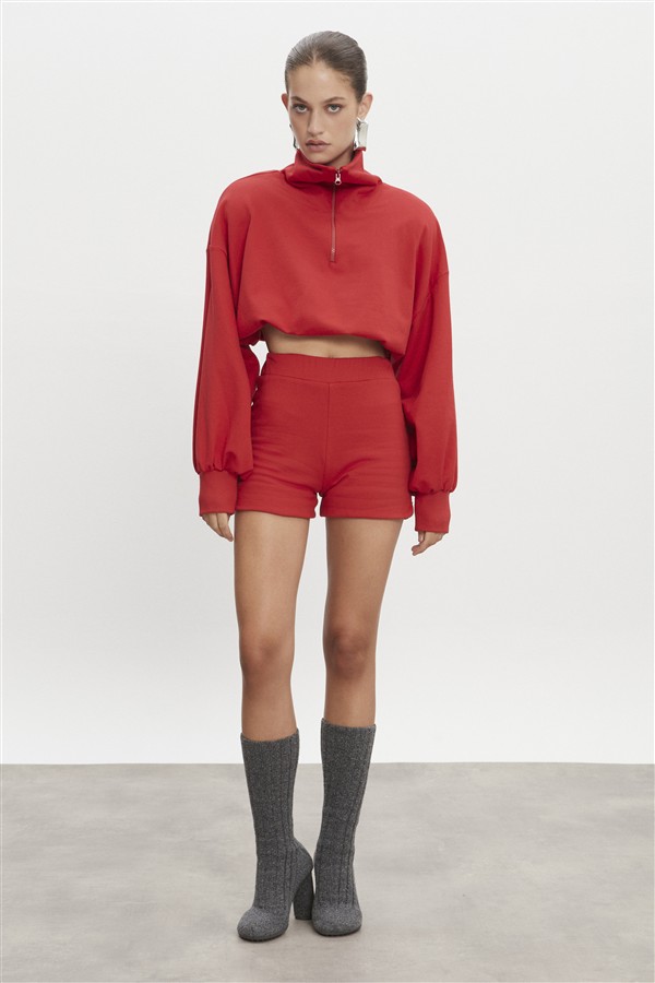 NR ZEN SHORTS RED