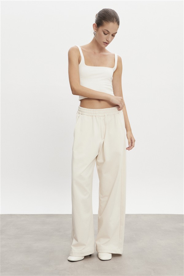 NR ZEN TRACKPANTS M/W ECRU