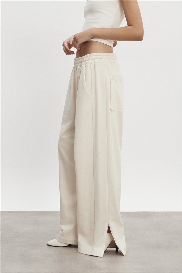 NR ZEN TRACKPANTS M/W ECRU