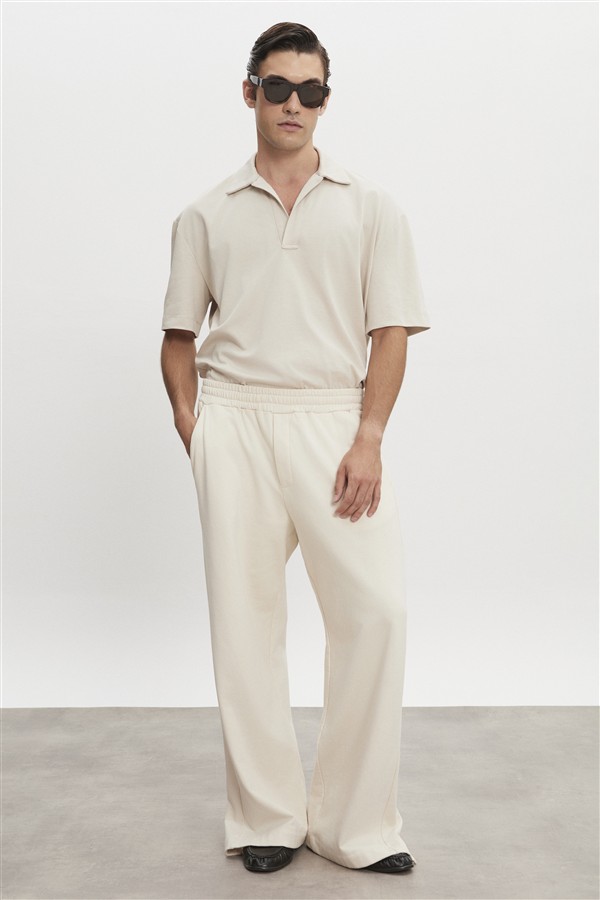 NR ZEN TRACKPANTS M/W ECRU