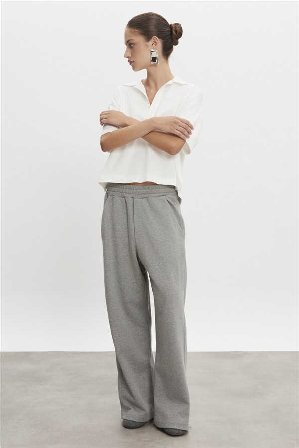 NR ZEN TRACKPANTS M/W GREY MELANGE