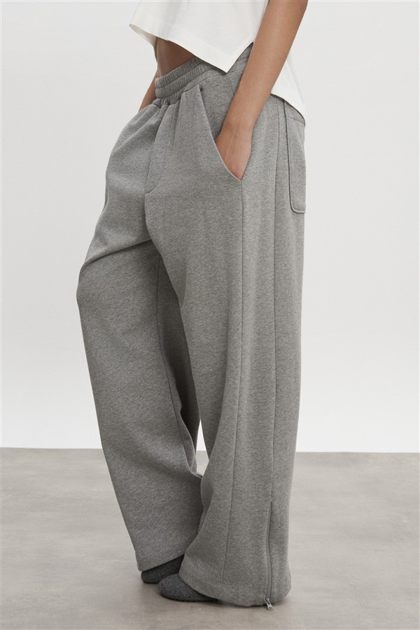 NR ZEN TRACKPANTS M/W GREY MELANGE