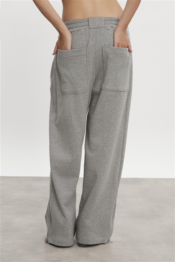 NR ZEN TRACKPANTS M/W GREY MELANGE