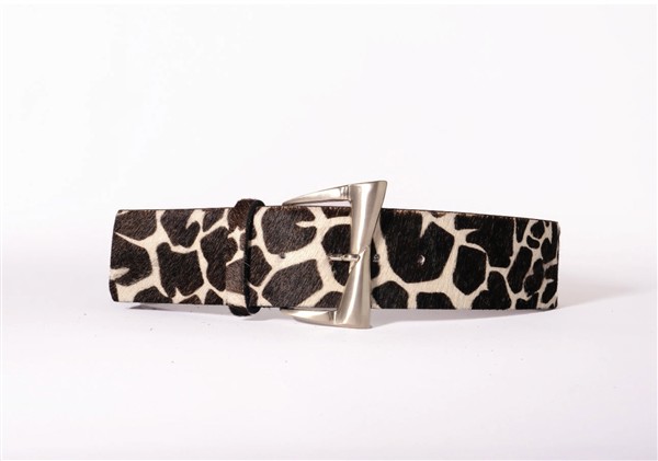 SALT AND PEPPER ORIANA PONY LEATHER