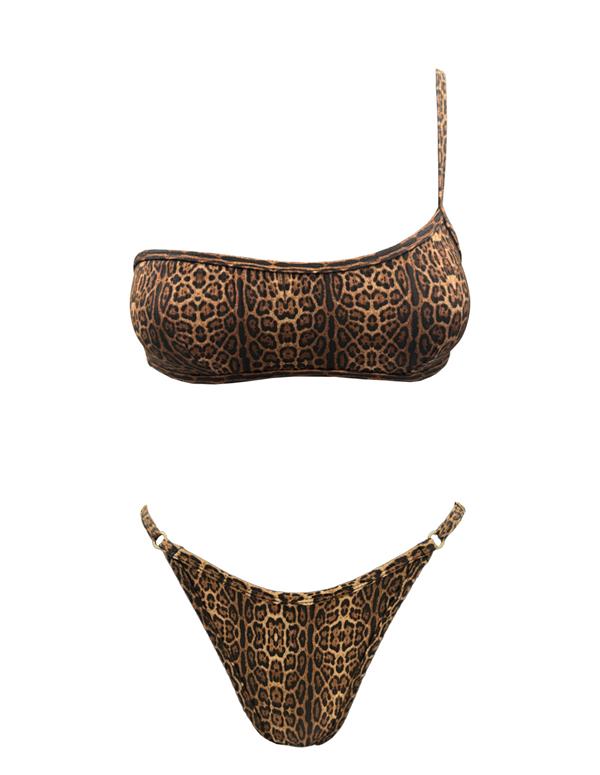 EMMA ONE SHOULDER BIKINI JAGUAR