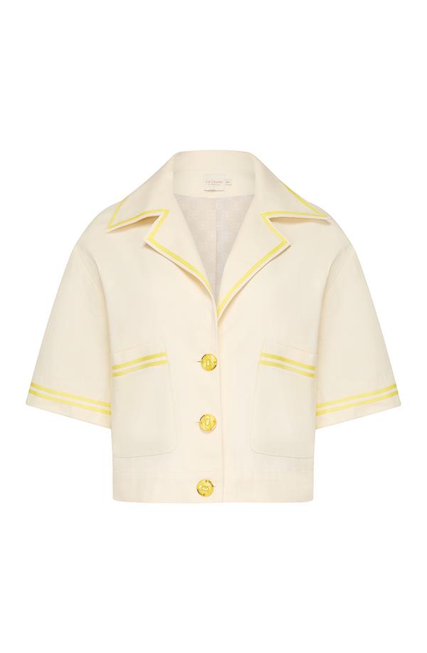 LA CHAINE PARELTHON BLAZER CREME YELLOW