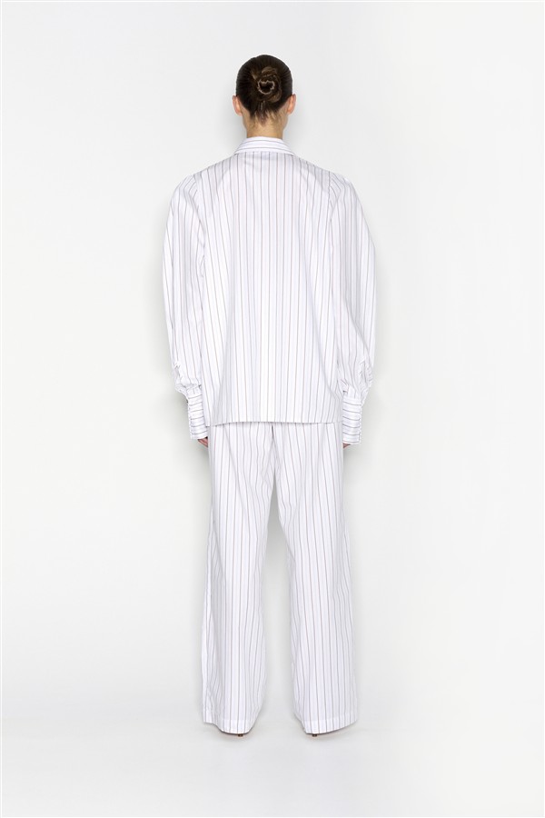 NR PINA COLADA SHIRT WHITE/BROWN