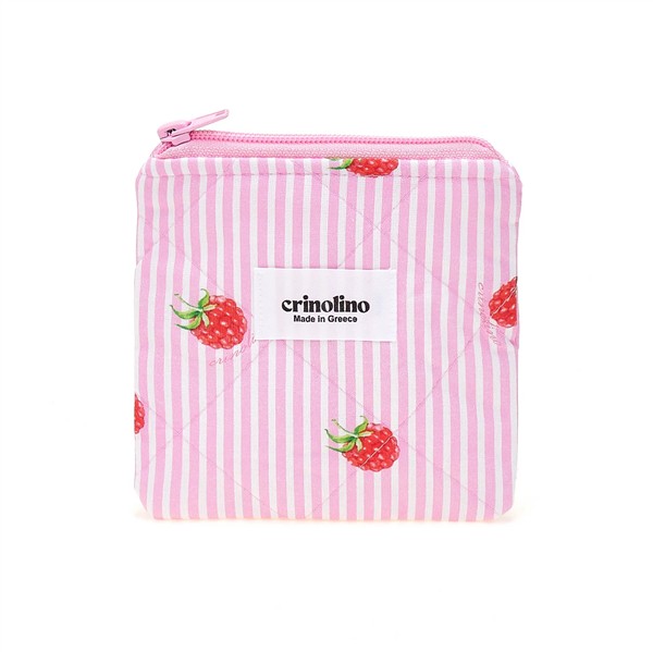 CRINOLINO RASPBERRY STRIPES MINI POUCH