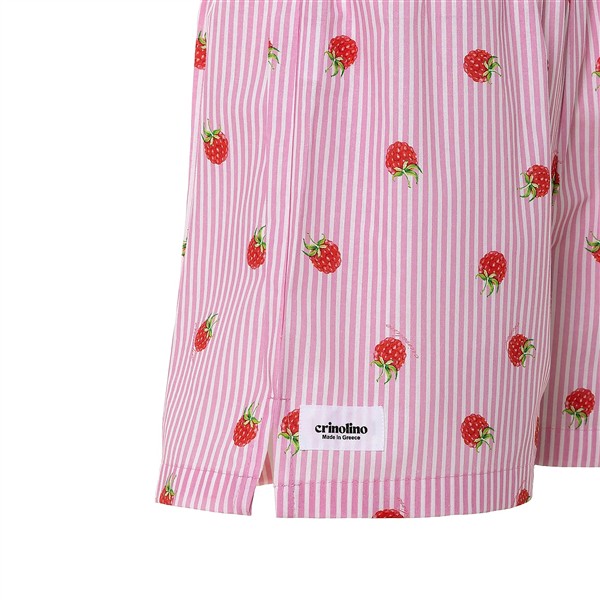 CRINOLINO RASPBERRY STRIPES SHORTS