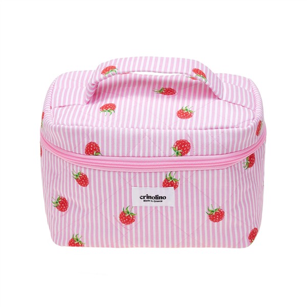 CRINOLINO RASPBERRY STRIPES TRAVEL BAG