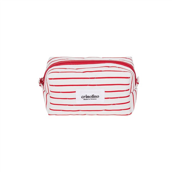 CRINOLINO RED STRIPES MINI MAKEUP BAG