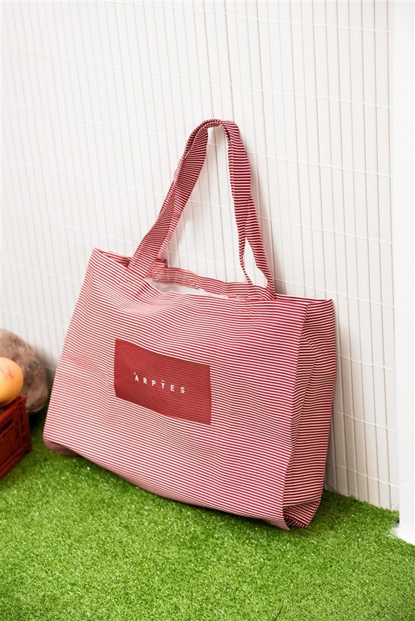 ARPYES RAGGAE TOTE BAG RED