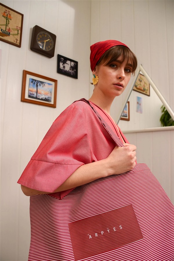 ARPYES RAGGAE TOTE BAG RED
