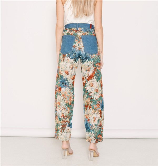 SALT AND PEPPER GWEN INDIGO FLOWERS