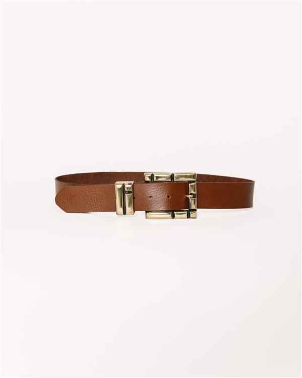 SALT AND PEPPER JENA BROWN LEATHER