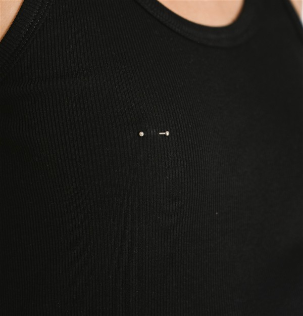 SALT AND PEPPER MELANIE BLACK PIERCINGS