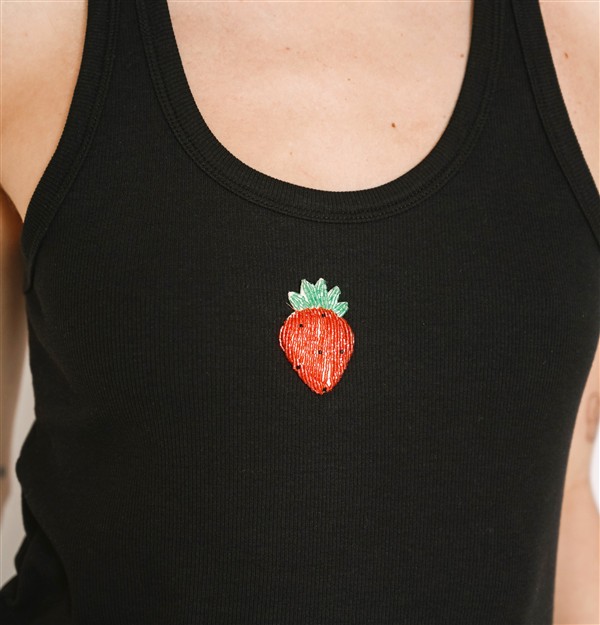 SALT AND PEPPER MELANIE BLACK STRAWBERRY