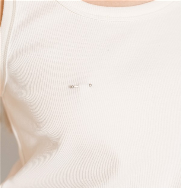 SALT AND PEPPER MELANIE OFF-WHITE PIERCINGS