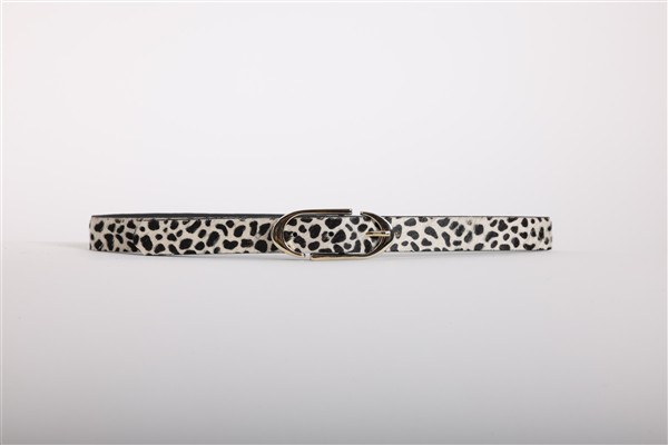SALT AND PEPPER MICA WHITE LEOPARD LEATHER